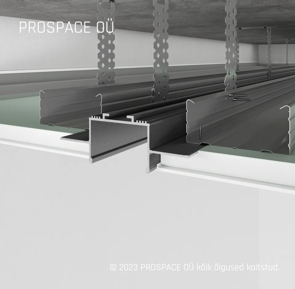 RST40 Ceiling LED Shadow Gap Profile