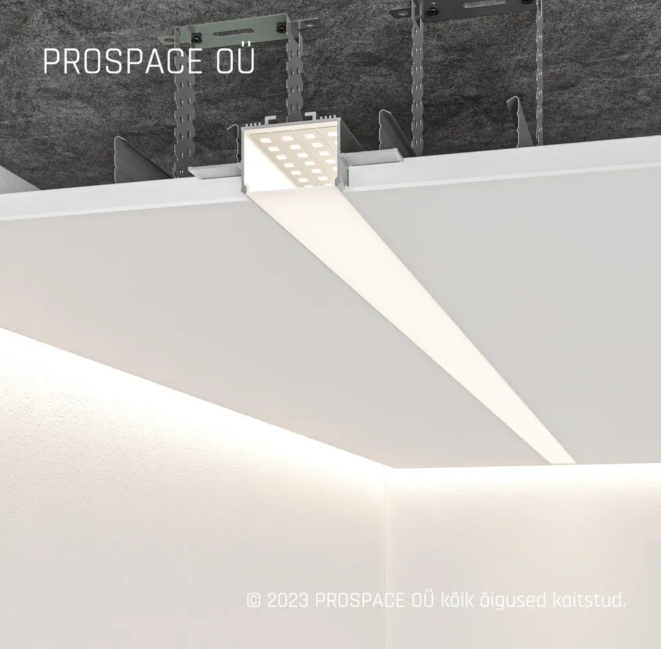 RST40 Ceiling LED Shadow Gap Profile