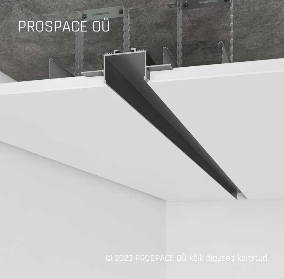 RST40 Ceiling LED Shadow Gap Profile